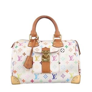 Louis Vuitton Murakami Speedy 30 White